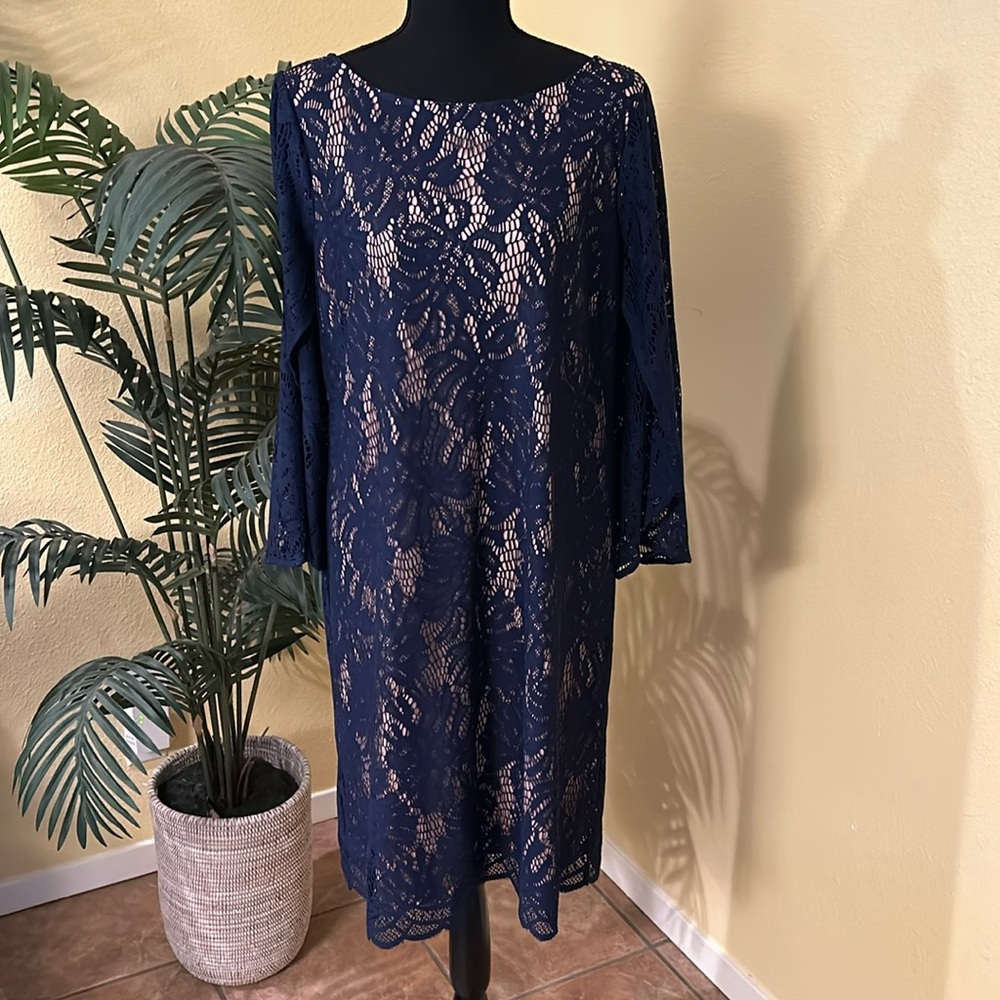 Lilly Pulitzer Navy Lace Dress